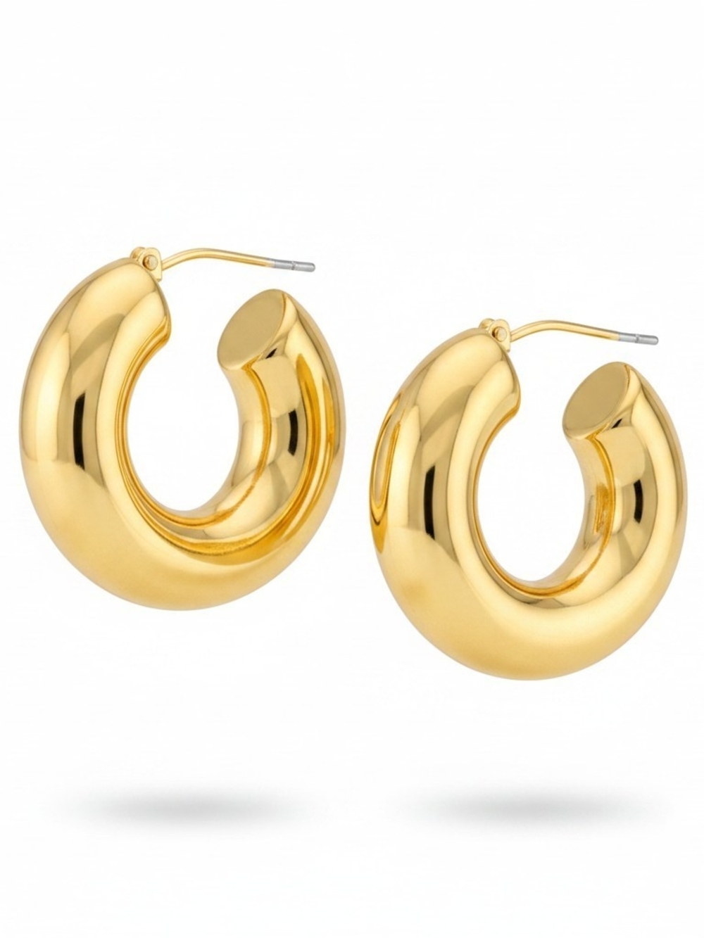 Gold Chunky Hoop Earrings